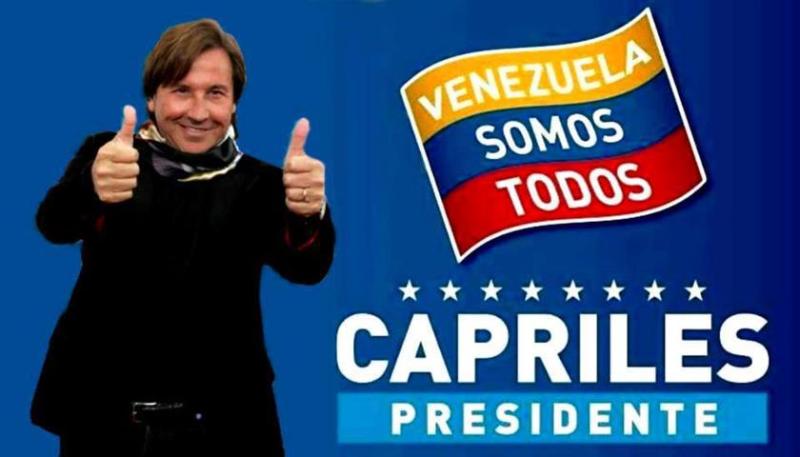 Una de las celebridades que ha mostrado su apoyo público a Henrique Capriles es el cantautor venezolano Ricardo Montaner. Fuente: http://venezuelasomostodos.com