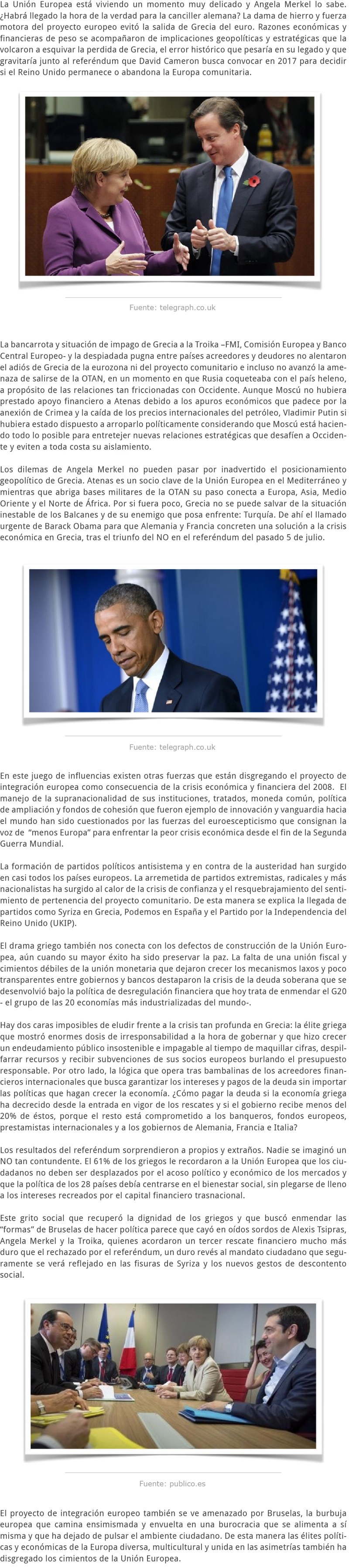 LAS FUERZAS DISGREGADORAS DE EUROPA