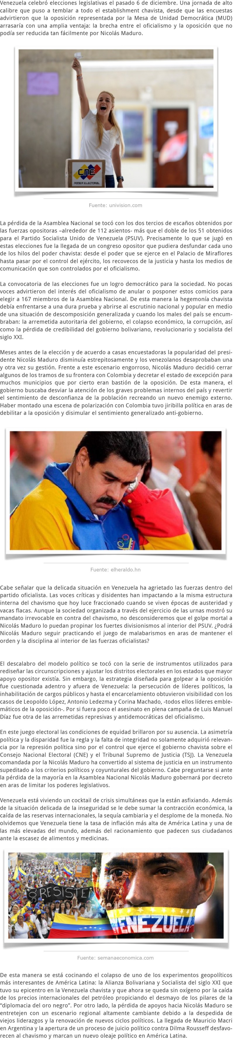 ¿EL PRINCIPIO DEL FIN DEL CHAVISMO EN VENEZUELA