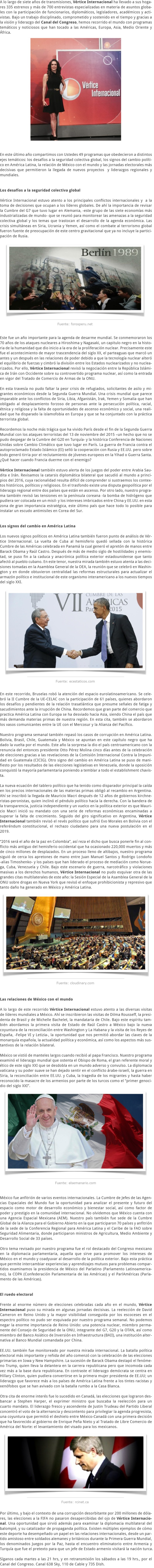 7 Aiversario Vértice Internacional